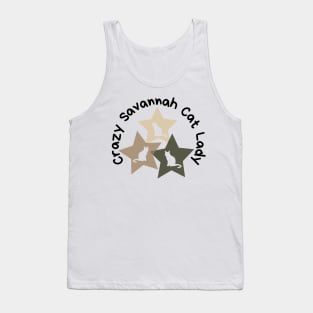 Crazy Savannah Cat Lady Tank Top